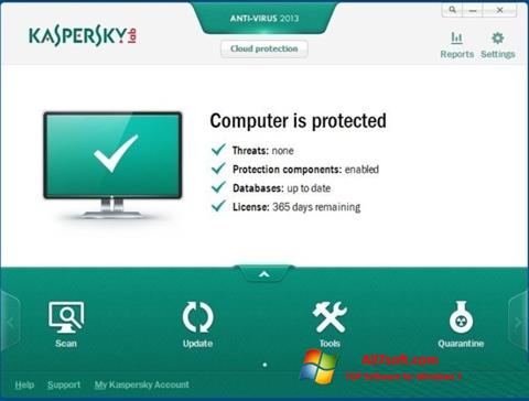 Képernyőkép Kaspersky Windows 7
