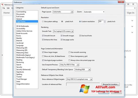 Képernyőkép Adobe Acrobat Windows 7