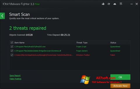 Képernyőkép IObit Malware Fighter Windows 7