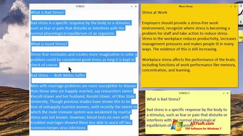 Képernyőkép Simple Sticky Notes Windows 7