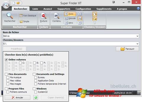 Képernyőkép Super Finder XT Windows 7