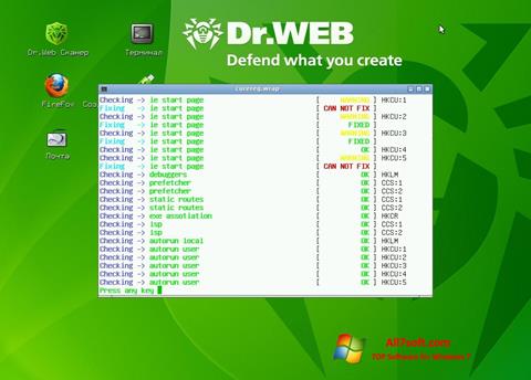Képernyőkép Dr.Web LiveCD Windows 7
