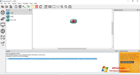 Képernyőkép GNS3 Windows 7