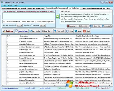 Képernyőkép eMail Extractor Windows 7