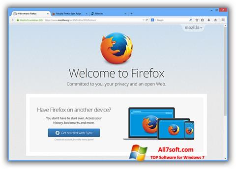 Képernyőkép Mozilla Firefox Offline Installer Windows 7