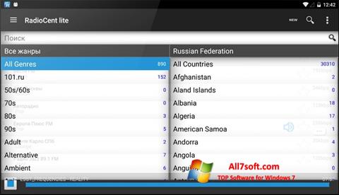 Képernyőkép Radiocent Windows 7