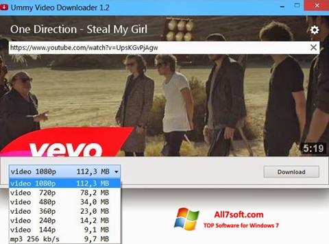 Képernyőkép Ummy Video Downloader Windows 7