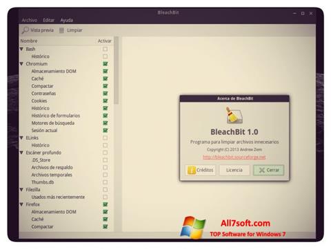 Képernyőkép BleachBit Windows 7