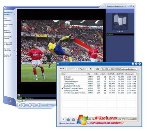 Képernyőkép SopCast Windows 7
