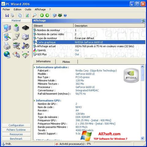 Képernyőkép PC Wizard Windows 7