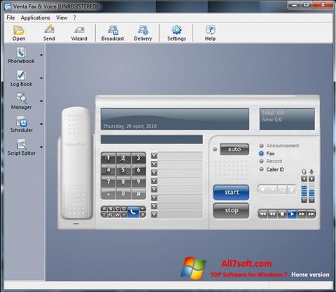 Képernyőkép VentaFax Windows 7