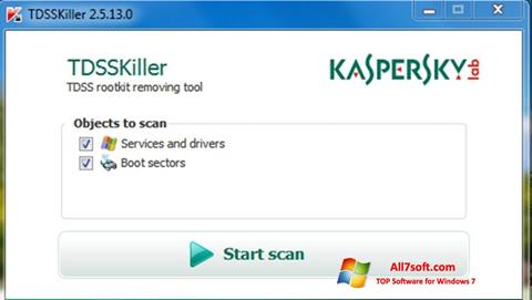 Képernyőkép Kaspersky TDSSKiller Windows 7