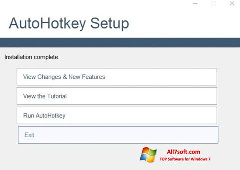 Képernyőkép AutoHotkey Windows 7