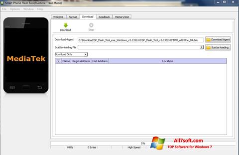 Képernyőkép FlashTool Windows 7