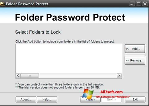 Képernyőkép Password Protect USB Windows 7