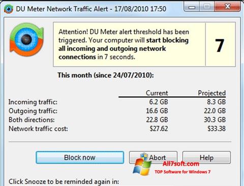 Képernyőkép DU Meter Windows 7