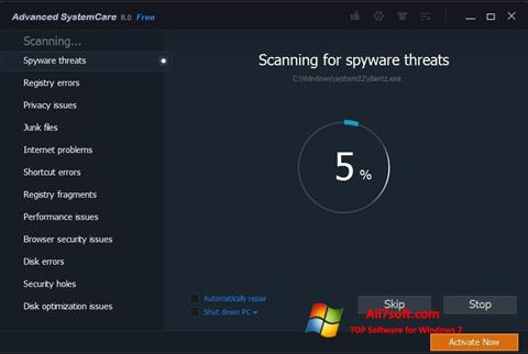 Képernyőkép Advanced SystemCare Pro Windows 7
