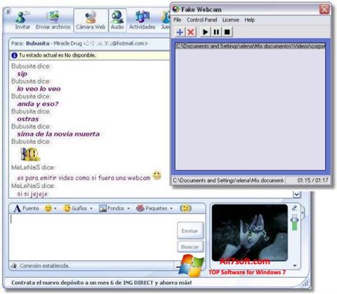 Képernyőkép Fake Webcam Windows 7