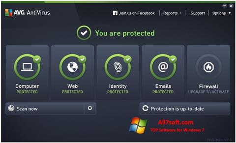 Képernyőkép AVG AntiVirus Pro Windows 7